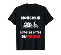 Homme Cyclisme Homme Monsieur Aime Cotes Du Rhone - Humour T-Shirt
