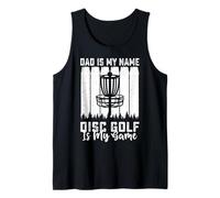 Homme Dad is My Name Disc Golf is My Game - Funny Father's Day Débardeur