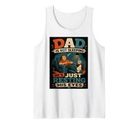 Homme Dad is Not Sleeping He's Just Resting His Eyes Funny Fathers Débardeur