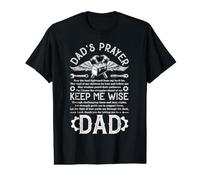 Homme Dad's Prayer Keep Me Wise Vintage Father's Day Family Dad T-Shirt Graphique avec Valeur