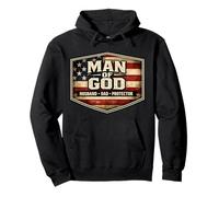 Homme de Dieu, Mari, père, Protecteur, Patriote américain, père, États-Unis Sweat à Capuche