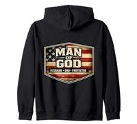 Homme de Dieu, Mari, père, Protecteur, Patriote américain, père, États-Unis Sweat à Capuche