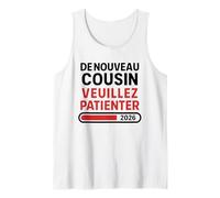 Homme De Nouveau Cousin 2026 - Annonce Grossesse Bébé 2 À Venir Débardeur