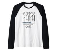 Homme De Nouveau Papa 2027 - Annonce Grossesse Encore Papa Bébé 2 Manche Raglan