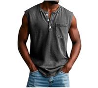 Homme Debardeur de Sport Basic Tee Shirt sans Manche Débardeur Running Ete Gym Tshirt Musculation Tank Top Grande Taille Vetement Respirant T-Shirt Hommes Décontracté Streetwear Tanktops Pas Cher