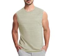 Homme Debardeur de Sport Basic Tee Shirt sans Manche Débardeur Running Ete Gym Tshirt Musculation Tank Top Grande Taille Vetement Respirant T-Shirt Hommes Décontracté Streetwear Tanktops Pas Cher