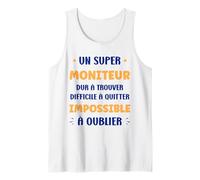 Homme Départ Humour Moniteur Homme metier Original Super Moniteur Débardeur