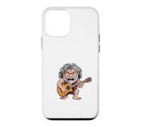 Homme des cavernes Amusant Jouant de la Guitare blagues pour Hommes, pères, Papas Coque pour iPhone 12 Mini