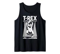 Homme Dessin T Rex Bras Courts Traction Humour Silhouette Trex Débardeur
