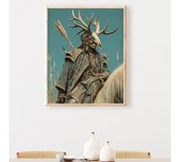 Homme Diamond Painting Adulte, Bois 5D DIY Peinture Diamant Complet Set, Diamant Cristal Art Broderie Adultes Enfants Peinture Kit, pour Décoration Murale Maison Cadeau 90 x 120 cm PjY5465 4-M