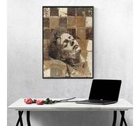 Homme Diamond Painting Adulte Jaune Peinture Diamant Adulte DIY Broderie Diamand Cristal Art Kits, Peinture Diamant Strass Point de Croix Kits, pour Décoration Murale Maison, Cadeau (40x50cm) PJY1 E-D