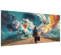 Homme Diamond Painting Adulte Univers Peinture Diamant Grand Format 100x200cm Broderie Diamant Kit DIY Diamond Painting Adulte Débutants Strass Point de Croix Cristal Peinture, Murale Décor A-U131