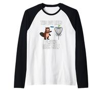 Homme Disc Golf Player Ironie du sort Hobby Sports Manche Raglan