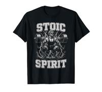 Homme Discipline de Musculation stoïcisme en Salle de Sport Marc-Aurèle T-Shirt Graphique avec Valeur