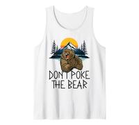 Homme Don't Poke The Bear Avertissement Funny Grizzly Spirit Animal Débardeur