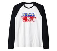 Homme Drapeau de Lyon en Vintage Idée-cadeau Lyonnais Lyon France Manche Raglan
