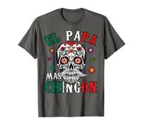 Homme Drapeau mexicain El Papa Mas Chingon Dia De Los Muertos Heritage T-Shirt