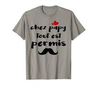 Homme drôle Chez papy tout est permis cool cadeau grand père papy T-Shirt
