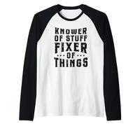 Homme Drôle de mécanicien Papa Bricoleur Connaisseur de Choses Manche Raglan