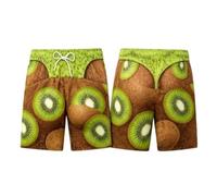 Homme Drôle Fruit Nourriture Thème Shorts de Plage Faux Bikini | 3D Imprimé String Illusion Maillot de Bain, Fausse Sous-vêtement Shorts de Plage, Cadeau Farce