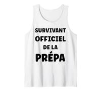 Homme Ecole Humour étudiant drôle Survivant Officiel de la prépa Débardeur