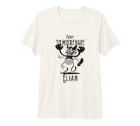 Homme Elian - Beau nom de garçon avec Un Petit démon Mignon T-Shirt Haut de Gamme