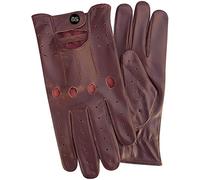 Homme en Gants Cuir Conduire Gants Style Haute Qualité en Bordeaux (XL)