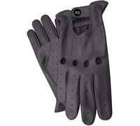 Homme en Gants Cuir Conduire Gants Style Rétro Haute Qualité en Noir (M)