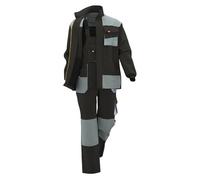 Homme Ensemble de Travail Multi Poches Survetement Manteau de Travails Blouson de Combat et Cargo Pantalon Multifonctionelle Veste Vêtement de Travail pour Atelier Combinaisons Réfléchissantes