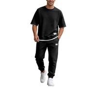Homme Ensemble Sets Ete Tenues Survêtement Costumes Plage Vacances 2 Pcs Décontracté Ensemble pantalon Tee Shirt Homme 2 Pièce T-Shirts à Manches Courtes