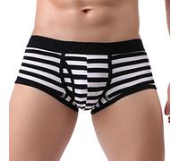 Homme Et Confortable Sports Sous-Vêtements De Marseille Bulge Briefs Shorts Sexy Slips Respirer Pouch Rayés Robe De Chambre Boxer