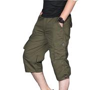 Homme Eté Cargo Shorts 3/4 Bermuda Multipoches Pantacourt Camouflage Shorts de Sport Outdoor Shorts