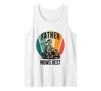Homme Father Mows Best Dad Tondeuse autoportée Débardeur