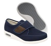 Homme Femme Ajustable Scratch Ultra-Large Chaussures Large et Confortable pour Pieds Gonflés Chaussures Chaussons Diabétique Chaussures pour Femmes,Bleu,49 EU