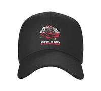 Homme Femme Casquette Baseball Drapeau Polonais Rose Pologne Snapback Casquette Mode Trucker Cap Protection Solaire Casquette Trucker pour Adulte Golf Pêche