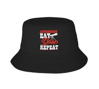 Homme Femme Chapeau De Pêcheur Astronomie Manger Dormir Répéter Chapeau De Soleil Respirant Chapeaux De Seau Léger Casquette Visière pour Voyages Shopping Vacances