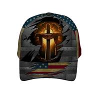 Homme Femme Chapeaux Pare-Soleil Jésus-Christ Dieu Foi Casquette De Baseball Respirant Casquette Trucker Lègére Snapback Casquette pour Adulte Camping Sport