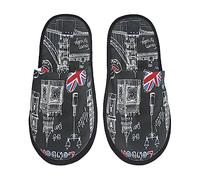 Homme Femme Pantoufle Tower Bridge Londres Pantoufles À L' Hôtel Antidérapantes Pantoufles Chaussons Fluffy Confort Chaussons Usage Unique Pour Piscine Interieur Hôtel L