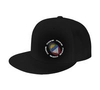 Homme Femme Snapback Chapeau C'est dans Mon Adn Barbuda Le Drapeau du Peuple De Barbuda Casquette De Baseball Lègére Chapeaux Pare-Soleil Respirant Casquette Hip Hop pour Camping Pêche Adulte