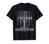 Homme Femme USA Drapeau Américain Graphique Liberty Patriotique T-Shirt