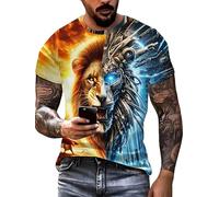 Homme Flamme Tennis de Table T-Shirt Imprimé T-Shirts Graphique Drôle À Manches Courtes Surdimensionné Ample Pull Top Sportswear