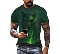 Homme Flamme Tennis de Table T-Shirt Imprimé T-Shirts Graphique Drôle À Manches Courtes Surdimensionné Ample Pull Top Sportswear