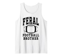 Homme Football Brother Feral Football Big Little Bro Greatest Fan Débardeur