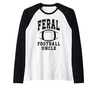 Homme Football Uncle Loud Proud Feral Uncle Football Greatest Fan Manche Raglan