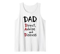 Homme Fun Dad Definition Guide des pères Direct Conseiller Discuter Débardeur