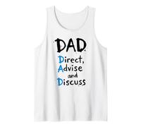 Homme Fun Dad Definition Guide des pères Direct Conseiller Discuter Débardeur