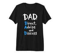 Homme Fun Dad Definition Guide des pères Direct Conseiller Discuter T-Shirt Haut de Gamme