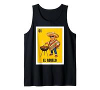 Homme Funny Mexican Grilling Grandpa Design - El Abuelo Débardeur