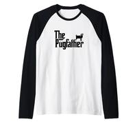 Homme Funny Pug Owner The Pugfather Father Gift Manche Raglan