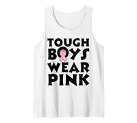 Homme Funny Tough Boys Wear Pink Breast Cancer Awareness Débardeur